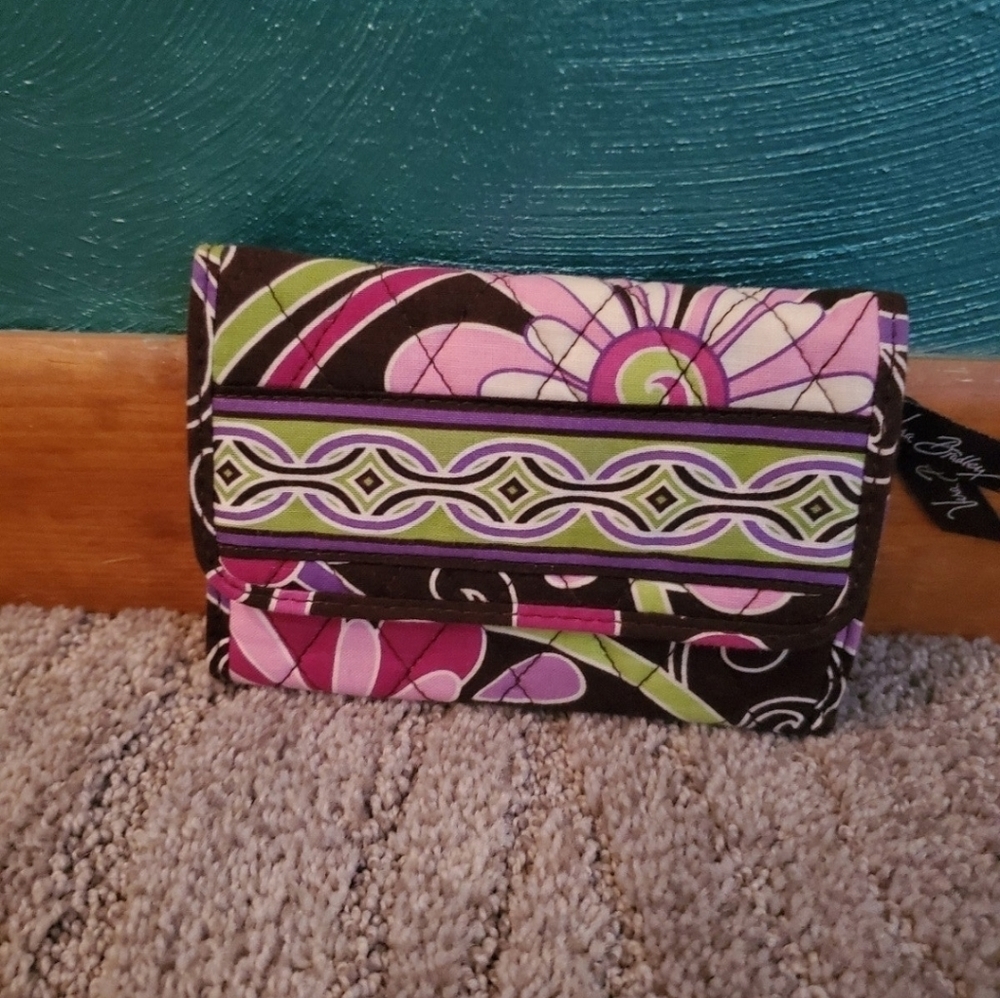Vera Bradley Purple Punch Trifold Wallet